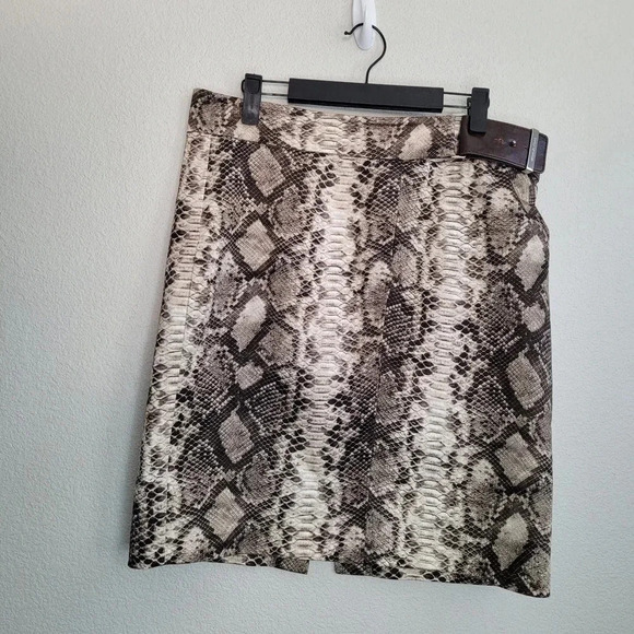 MICHAEL Michael Kors Women's Straight & Pencil Skirt 10 Multicolor Snake Print - Picture 1 of 10